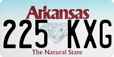 AR license plate 225KXG