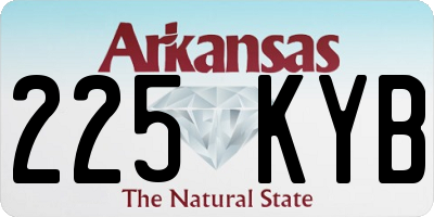 AR license plate 225KYB