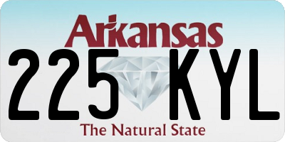 AR license plate 225KYL
