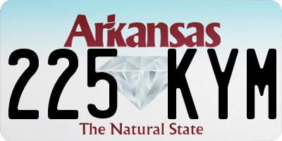 AR license plate 225KYM
