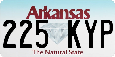 AR license plate 225KYP