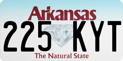 AR license plate 225KYT