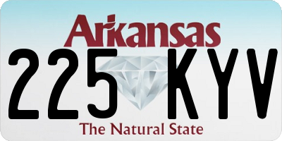 AR license plate 225KYV