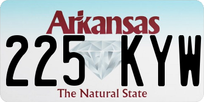 AR license plate 225KYW