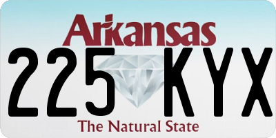 AR license plate 225KYX