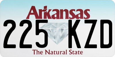 AR license plate 225KZD
