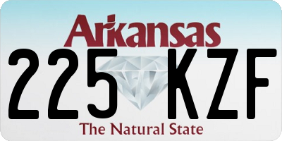 AR license plate 225KZF