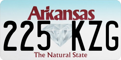 AR license plate 225KZG