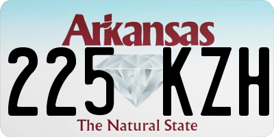 AR license plate 225KZH