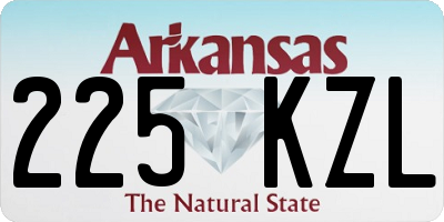 AR license plate 225KZL