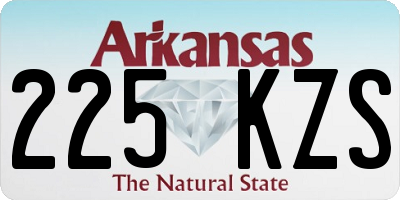 AR license plate 225KZS