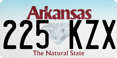 AR license plate 225KZX