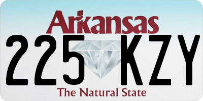 AR license plate 225KZY