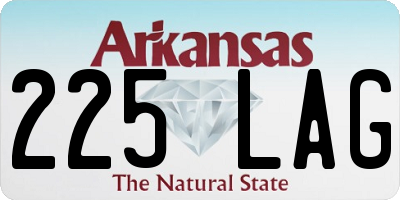 AR license plate 225LAG