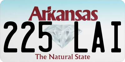 AR license plate 225LAI
