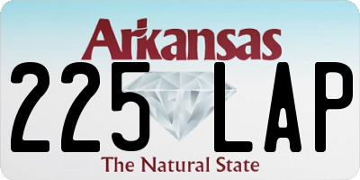 AR license plate 225LAP