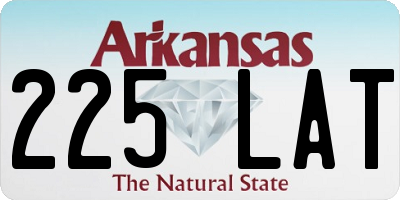 AR license plate 225LAT