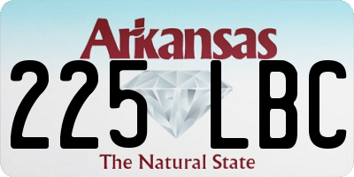 AR license plate 225LBC