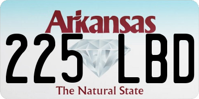 AR license plate 225LBD