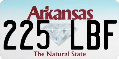 AR license plate 225LBF