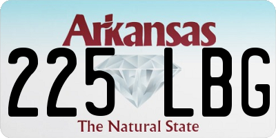 AR license plate 225LBG