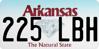 AR license plate 225LBH
