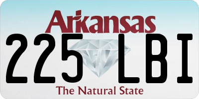 AR license plate 225LBI