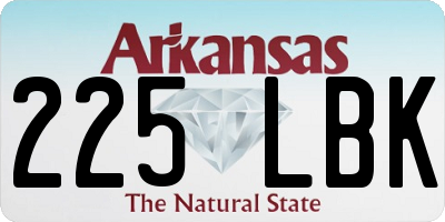 AR license plate 225LBK