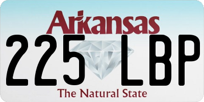 AR license plate 225LBP