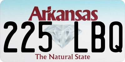 AR license plate 225LBQ