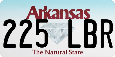AR license plate 225LBR