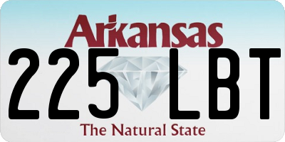 AR license plate 225LBT