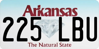 AR license plate 225LBU