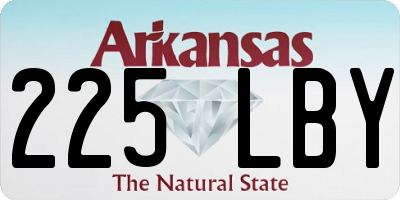 AR license plate 225LBY