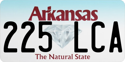 AR license plate 225LCA