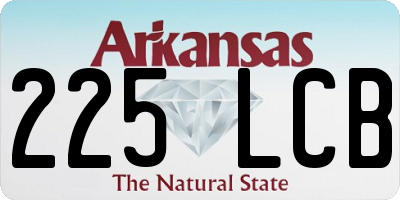 AR license plate 225LCB