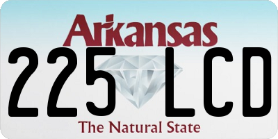 AR license plate 225LCD
