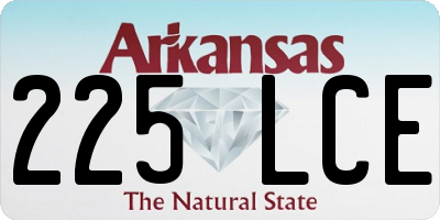 AR license plate 225LCE