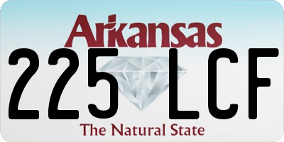 AR license plate 225LCF