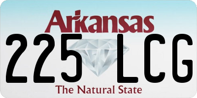 AR license plate 225LCG