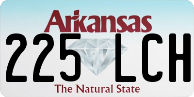 AR license plate 225LCH