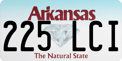 AR license plate 225LCI