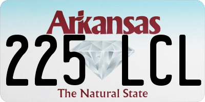 AR license plate 225LCL