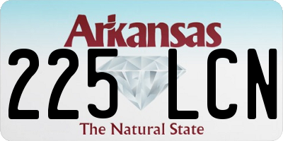 AR license plate 225LCN