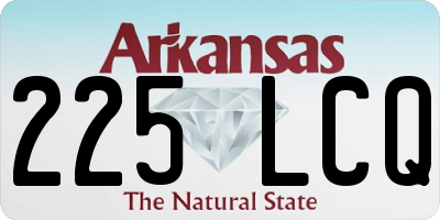 AR license plate 225LCQ