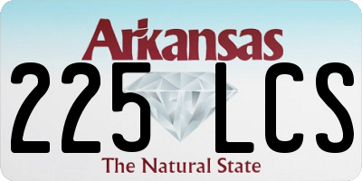 AR license plate 225LCS