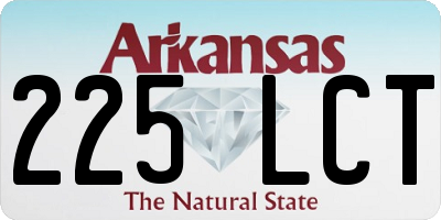 AR license plate 225LCT