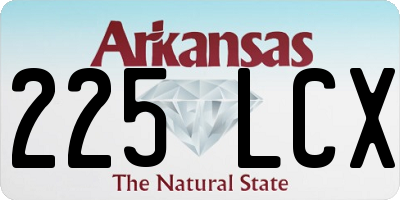 AR license plate 225LCX