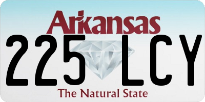 AR license plate 225LCY