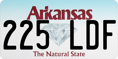 AR license plate 225LDF